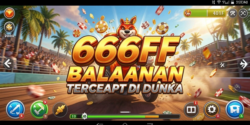 Gameplay menarik dari 666FF yang menampilkan balapan akrobatik.