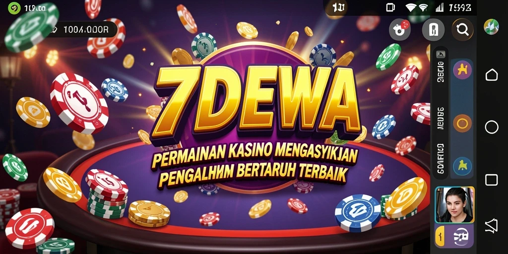 Screenshot 7DEWA menampilkan gameplay Kasino yang seru dan interaktif.