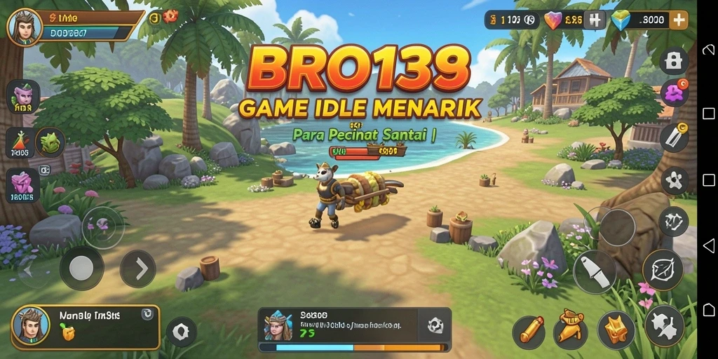 Screenshot gameplay dari BRO138 yang menunjukkan aksi Idle yang seru.
