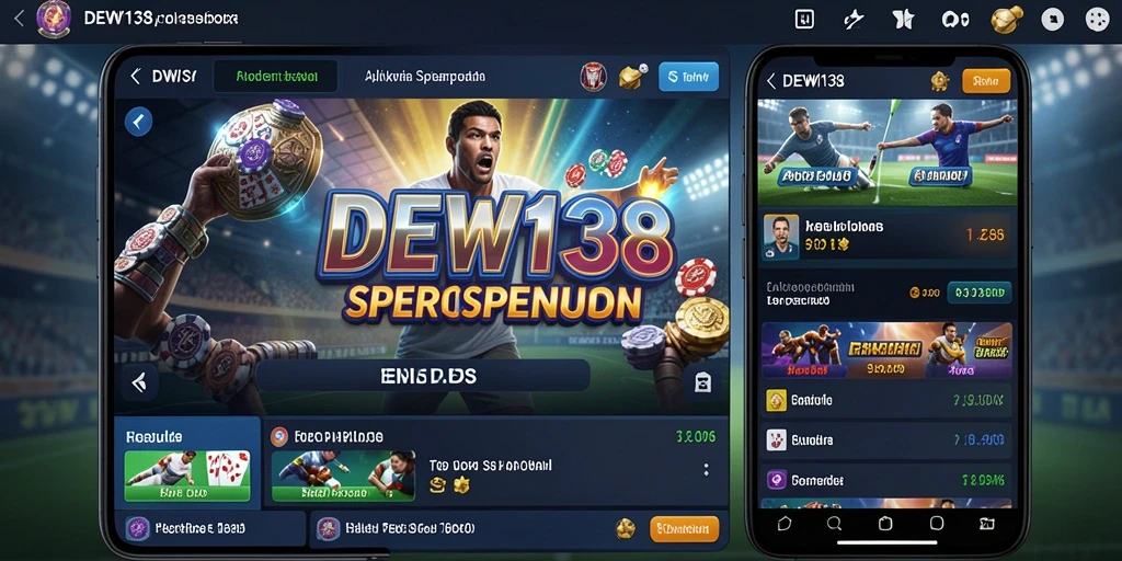 Screenshot utama DEWI138 menampilkan interface taruhan yang menarik