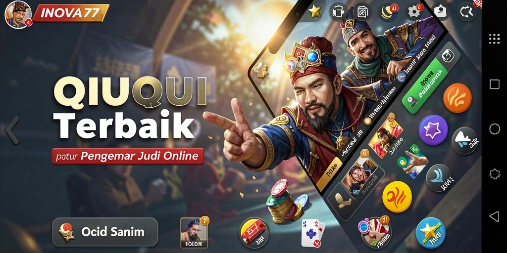 Screenshot INOVA77 menampilkan gameplay QiuQiu yang seru dan interaktif.