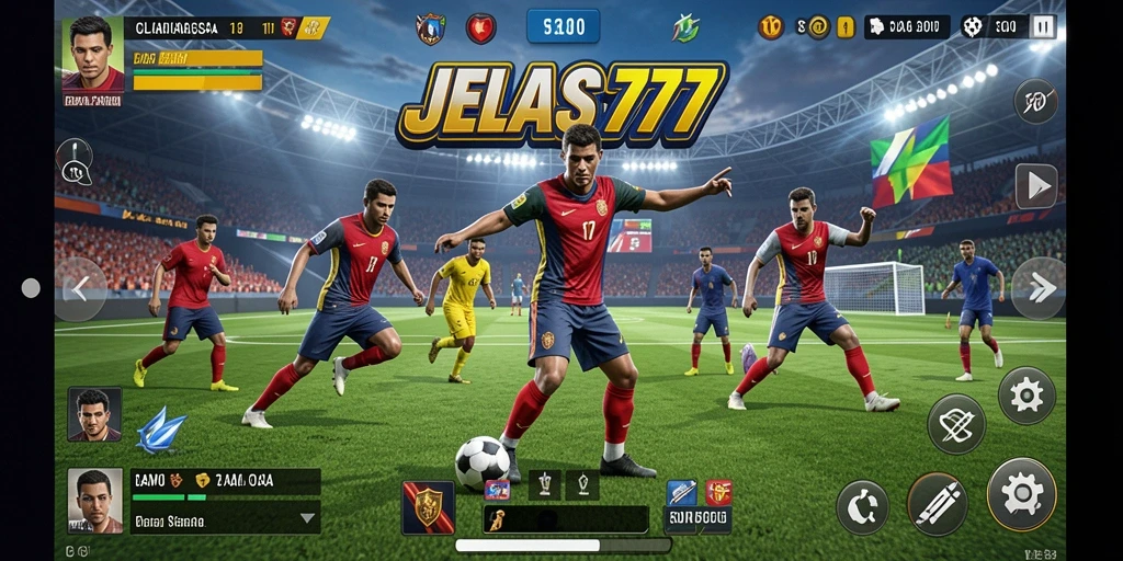 Gameplay seru dalam JELAS777 yang menampilkan aksi olahraga.