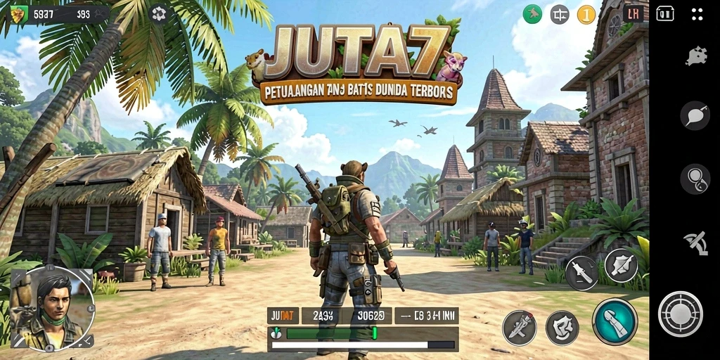 Gameplay JUTA7 yang menampilkan dunia terbuka yang luas dan penuh petualangan.