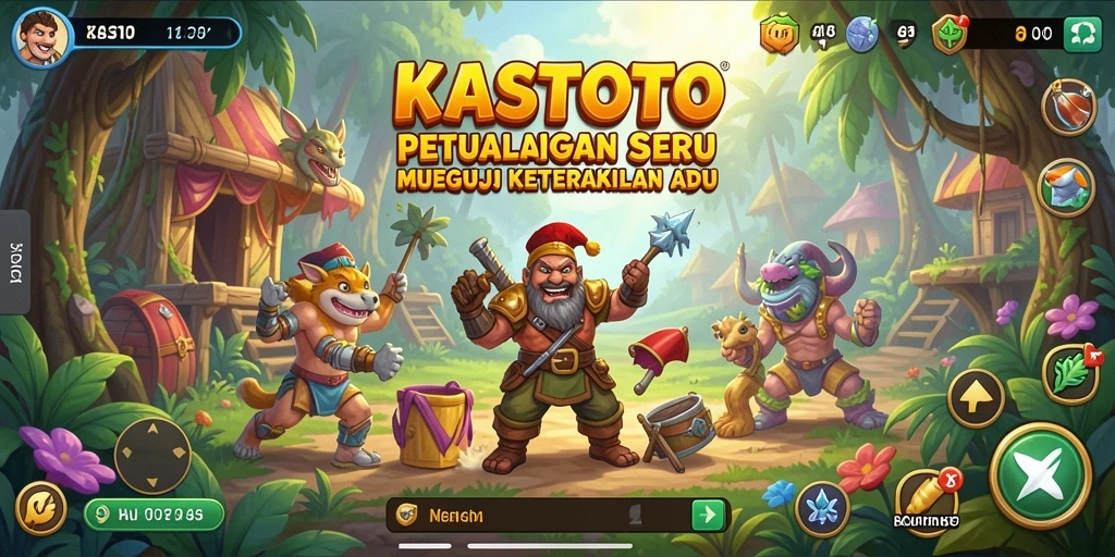 Gameplay KASTOTO menampilkan petualangan menantang dan grafis memukau.