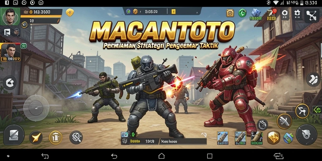 Gambaran tentang gameplay strategis di MACANTOTO.
