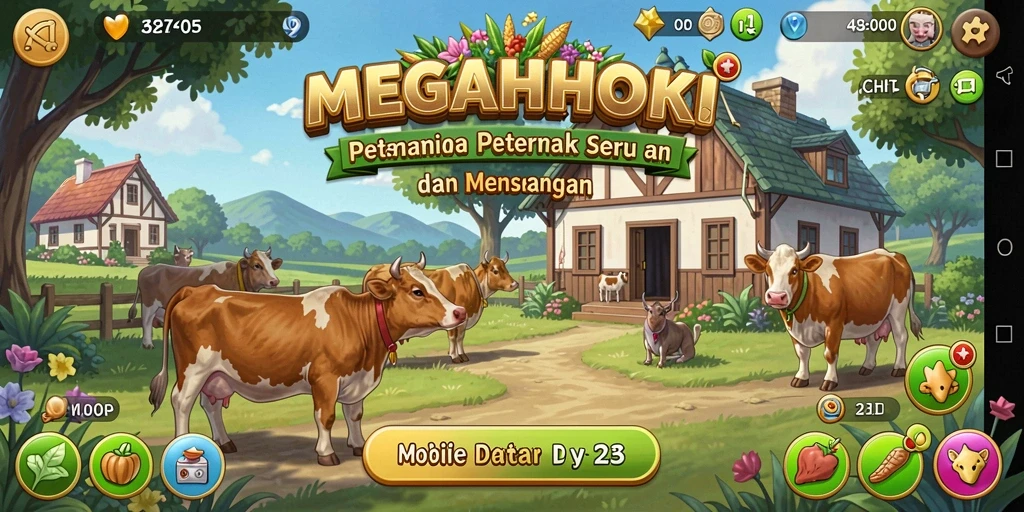 Gameplay menarik pertanian di <strong>MEGAHOKI</strong> dengan berbagai aktivitas seru.