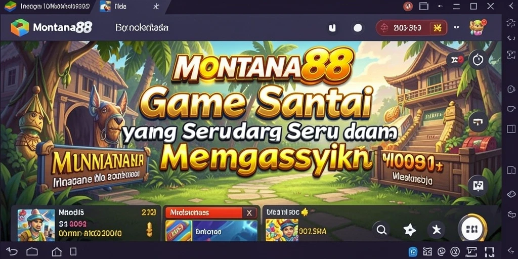 Tampilan gameplay MONTANA88 yang penuh warna dan menarik.