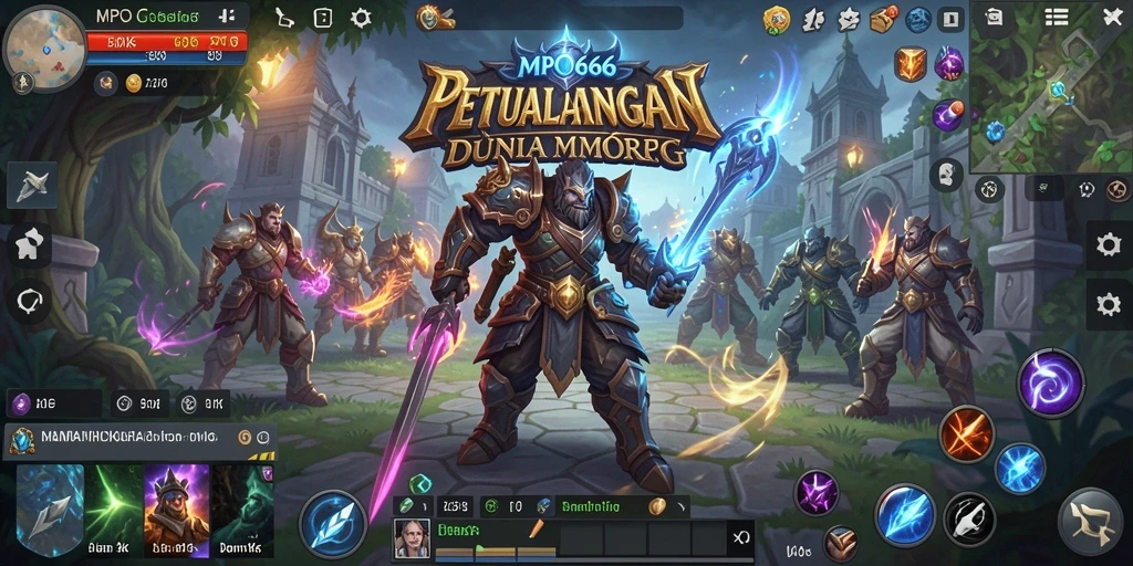 Tangkapan layar MPO666 menampilkan suasana petualangan seru dalam MMORPG.