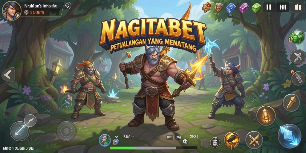 Tampilan gameplay menarik dari NAGITABET dalam petualangan RPG.