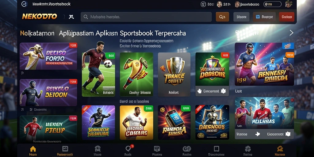 Tampilan gameplay Sportsbook di NEKOTOTO yang menarik.