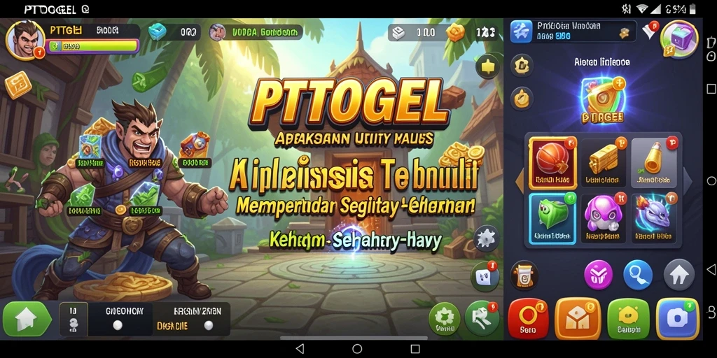 Tampilan utama PTTOGEL dengan fitur-fitur Utility yang menarik.