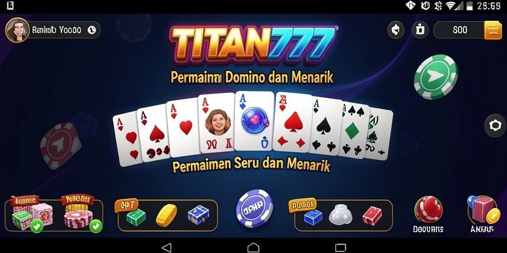 Tampilan gameplay seru dan kompetitif dalam TITAN777.