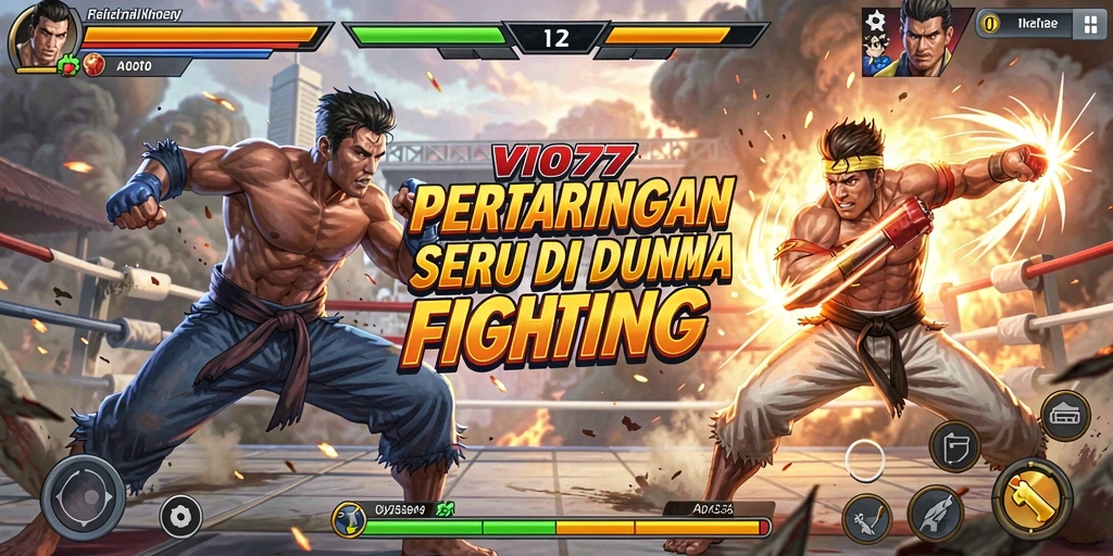 Tangkapan layar menampilkan aksi pertarungan intens di VIO77.